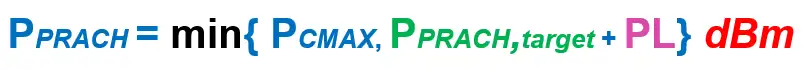 5G NR PRACH功率控制:MSG1 Tx 功率–开环功率